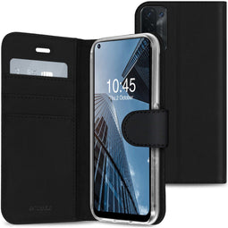Accezz Wallet Softcase Bookcase - Oppo A74 (5G) A54 (5G) - 3 pashouders - Zwart