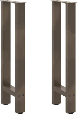 vidaXL - Salontafelpoten - 2 - st - 28x(72-73) - cm - staal - naturel