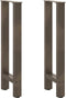 vidaXL - Salontafelpoten - 2 - st - 28x(72-73) - cm - staal - naturel
