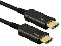 Roline 14.01.3484 - HDMI Glasvezelkabel AOC - UHD 7680x4320 @60Hz - Zwart