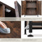 tectake® Doncaster - Wandkast - 2 Open Vakken en Kast - Industrieel Design - Donkerbruin - Afmeting (LxBxH) 60x38x125 cm