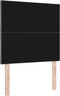 vidaXL - Hoofdbord - met - Diamantblokjes - Donkergrijs - 100 - cm - Velours