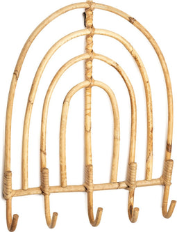KidsDepot Kapstok Ruby regenboog - Rotan - 5 Haken