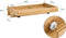 SoBuy NKD01-N - Bamboe Bedplank - Zwevend Nachtkastje met Kabelbeheer - Naturel 36x9x25cm