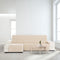 Hoes voor chaise longue met korte armleuning links Eysa AQUA Oker 100 x 110 x 240 cm