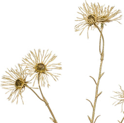 Emerald Kunstbloem Zijde bloem Daisy Spray - Polyester - Goud - 0 x 66 x 0 cm (BxHxD)