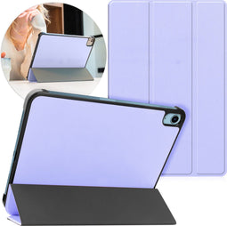 imoshion iPad 9e/8e/7e generatie - Trifold Bookcase - Auto-wake functie - Lila