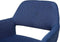BELIANI CHICAGO - Eetkamerstoel - Retro stijl - Marineblauw (2 stuks)