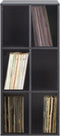 Lp platen opbergkast - opbergen lp vinyl platen - boekenkast - zwart
