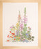 Thea Gouverneur - Borduurpakket met telpatroon - 554A - Voorgesorteerde DMC Garens - Amerikaanse Wilde Bloemen - Aida - 50 cm x 67 cm - DIY Kit
