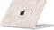 Lunso Geschikt voor MacBook Air 15 inch (2023-2025) cover hoes - case - Wild Latte