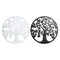Wanddecoratie DKD Home Decor 98 x 1 x 98 cm 100 x 1 x 100 cm Zwart Boomstructuur Wit Traditioneel...