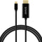 Savio CL-190 - USB-C naar USB-C Kabel - 1 m - Zwart