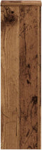 vidaXL - Plantenstandaards - 2 - st - 17x17x60 - cm - bewerkt - hout - oud - houtkleurig