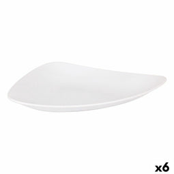 Eetbord Inde Vedone Porselein Wit 31 x 25 x 4 cm (6 Stuks)