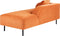 LE CRAU - Chaise longue - Oranje - Linkerzijde - Fluweel