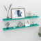 vidaXL - Wandschappen - 2 - st - 100x9x3 - cm - blauw