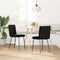 vidaXL - Eetkamerstoelen - 2 - st - fluweel - zwart