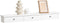 SoBuy FRG43-L-W - Wandplank met 3 lades - Zwevend wandrek - Wit 90x15x10cm