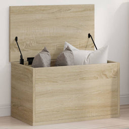 vidaXL - Opbergbox - 60x35x35 - cm - bewerkt - hout - sonoma - eikenkleurig