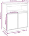 vidaXL - Dressoir - 70x34x80 - cm - massief - grenenhout