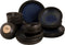Palmer - Tama - Serviesset - 6 persoons - 24 delig - Zwart/Blauw - Stoneware - Bordenset