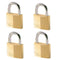 MasterLock Hangslot - Massief Messing - 4-pins cilinder - 4 stuks