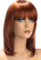 World Wigs Salome - Pruik - Halflang Koper, Opgeknipt met Pony