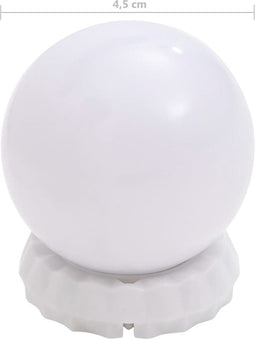 Spiegelverlichting met 8 LED-lampen warmwit en koudwit