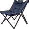 Bo-Camp Brandon - Relaxstoel - Aluminium frame - Gepolsterd Cationic - Blauw