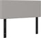 vidaXL - Hoofdbord - 100x5x78/88 - cm - stof - lichtgrijs