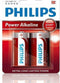 Philips LR14P2B - C batterij - Alkaline - 1.5 V - (2 stuks)