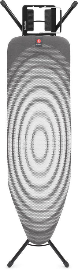 Brabantia Strijkplank B - Strijkijzerhouder - 124 x 38 cm - Titan Oval