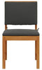 vidaXL - Tuinstoelen - zonder - Armleuningen - met - Kussens - - - Set - van - 2 - - - Massief - Acaciahout