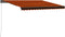 vidaXL - Luifel - handmatig - uittrekbaar - 450x350 - cm - geel - en - wit