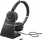 Jabra Evolve 75 - Draadloze Headset - ANC en Busylight - Rood Zwart