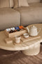 MOOISA - Dienblad M - Travertine 15x30cm - rond marmer dienblad - vierkant marmer dienblad - decoratie schaal - tapasplank - serveerplank