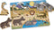 Melissa & Doug Houten Knopjespuzzel - Safari 7-delig