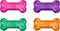 Flamingo Kong - Hondenspeelgoed - Squeeze crackle bone 15.5 x 7.5 x 4.5 cm