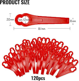 120 Vervangende Grastrimmer Bladen - Plastic Maaibladen voor Grasmaaiers en Trimmers