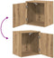 vidaXL - Garage - wandkast - bewerkt - hout - ambachtelijk - eiken