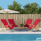 vidaXL - Strandhanddoeken - 4 - st - 400 - g/m² - 60x135 - cm - stof - bordeauxrood