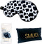 SMUG Slaapmasker met Zwarte Oordopjes - 100% Verduisterend - Verstelbaar Oogmasker in Satijn - Cow Print