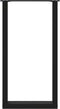 vidaXL - Salontafelpoten - 2 - st - U-vormig - 40x(90-91) - cm - staal - zwart