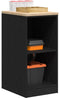 vidaXL - Garagekast - 40x51x85 - cm - massief - grenenhout - zwart