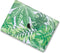 Lunso Geschikt voor MacBook Air 13 inch M1 (2020) cover hoes - case - Tropical Green