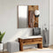 vidaXL - Halmeubelset - bewerkt - hout - oud - houtkleurig