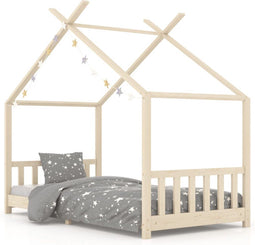 vidaXL - Kinderbedframe - massief - grenenhout - 90x200 - cm