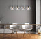 Globo Shaun - hanglamp - 4 lichtpunten - zwart - E27 - 15572-4H