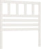 vidaXL - Hoofdbord - 96x4x100 - cm - massief - grenenhout - wit